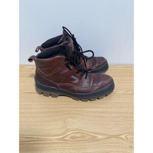 ECCO Track 25 Gore Tex Mid Hiking Boots Waterproof Leather EU 45 Mens US 11-11.5
